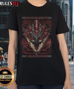 Awesome Rathalos Hunting Club Monster Hunter ladies tee featuring vibrant graphics and a stylish design for gamers.