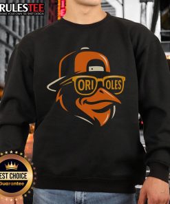 Awesome retro Orioles sweatshirt featuring a stylish animal design, perfect for fans of vintage sports apparel.