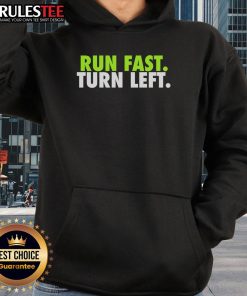 Motivational fitness hoodie featuring a track runner in action, emphasizing speed and agility for awesome run fast performance.