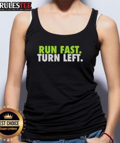 Motivational fitness tank top featuring a track runner in action, perfect for inspiring fast and agile workouts.