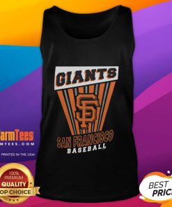Awesome San Francisco Giants baseball starter tank top for fans, featuring vibrant colors and team logo design.