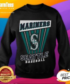 Awesome Seattle Mariners baseball starter sweatshirt in navy blue with team logo, perfect for game day or casual wear.