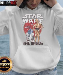 Awesome Star Wars The Droids Hoodie featuring iconic droid designs, perfect for fans of the sci-fi franchise.