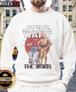 Awesome Star Wars The Droids sweatshirt featuring iconic droid characters in a stylish design for fans.