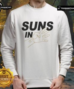 Alt Text: Awesome Suns in 4 Playoff Basketball sweatshirt featuring vibrant colors and bold team logo for fans.