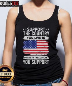Awesome support tank top featuring the American flag, perfect for showing pride in the country you live in or support.