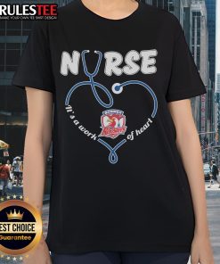 Awesome Sydney Roosters Nurse Its A Work Of Heart Ladies Tee featuring vibrant design and comfortable fit for fans.