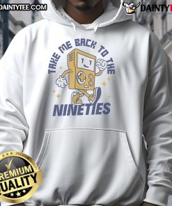 Awesome Take Me Back to the Nineties Game Boy Console Retro Hoodie featuring vibrant 90s graphics and nostalgic design.