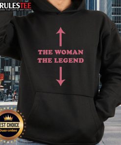 Awesome The Woman The Legend Hoodie featuring bold graphics and a stylish design, perfect for empowering women.