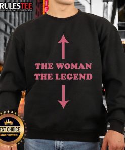 Alt Text: Awesome The Woman The Legend Sweatshirt featuring stylish design and comfortable fit for everyday wear.