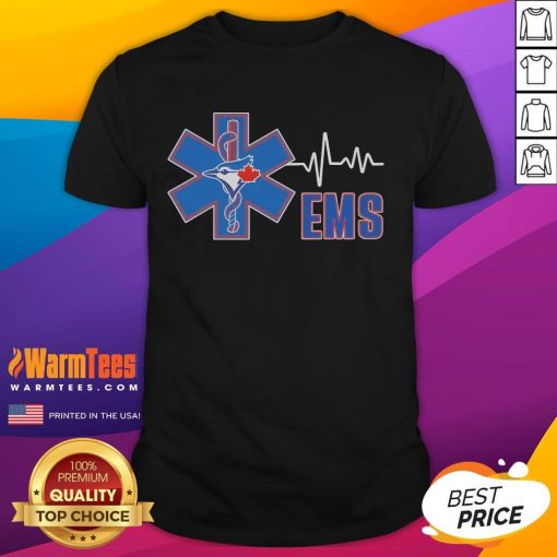 Awesome Toronto Blue Jays Ems Rod Of Asclepius T-Shirt featuring a stylish design for fans and sports enthusiasts.