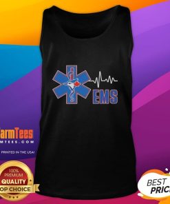Awesome Toronto Blue Jays EMS Rod of Asclepius tank top featuring vibrant design and team logo for fans.