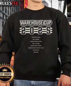 Awesome Warehouse Cup sweatshirt from Athletic Club 2025, featuring a stylish design perfect for athletes and fans.