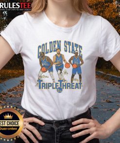 Awesome Warriors Triple Threat Green Curry Butler III Ladies Tee featuring vibrant design and comfortable fit for fans.