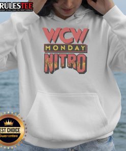 Awesome WCW Monday Nitro hoodie featuring bold graphics and vintage design, perfect for wrestling fans and collectors.