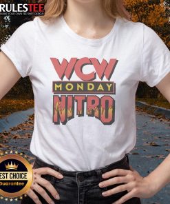 Awesome WCW Monday Nitro Ladies Tee featuring classic wrestling graphics, perfect for fans of women's wrestling style.