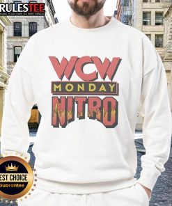 Awesome WCW Monday Nitro sweatshirt featuring bold graphics and nostalgic wrestling design, perfect for fans.