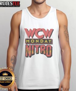 Alt Text: Awesome WCW Monday Nitro tank top featuring vibrant graphics and logo, perfect for wrestling fans and collectors.