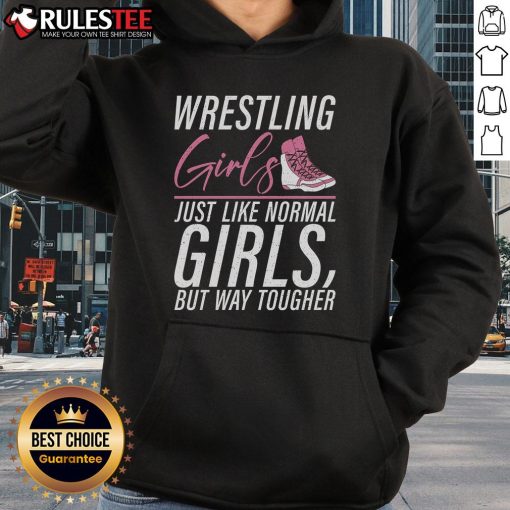 Awesome wrestling girls in hoodies showcasing strength and style, combining toughness with a casual look.