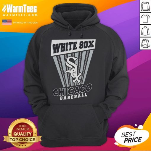 Chicago White Sox Baseball Starter Hoodie in black with team logo, perfect for fans and casual wear.