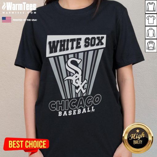 Alt Text: Chicago White Sox Baseball Starter Ladies Tee featuring stylish design, perfect for fans and casual wear.