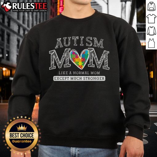 Autism awareness sweatshirt featuring a cute design for moms, promoting autism pride and mental health support.