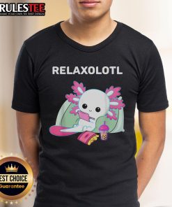 Alt Text: Cute Axolotl lover t-shirt featuring a playful Mexican salamander design, perfect for Relaxolotl fans and amphibian enthusiasts.