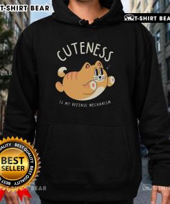 Alt Text: Cute Cat Cuteness Is My Defense Mechanism Hoodie featuring an adorable cat design for cat lovers.