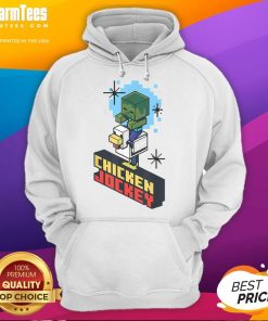 Cute Chicken Jockey vintage hoodie featuring a playful chicken in a jockey outfit, perfect for animal lovers.