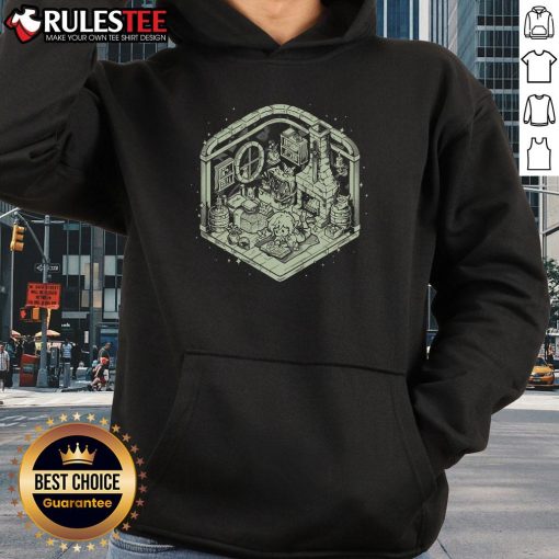 Adorable Cozy Heroes Hideout hoodie featuring Link from The Legend of Zelda, perfect for fans and gamers.