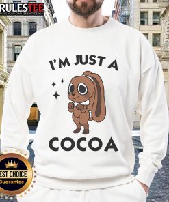 Alt Text: Cute Dandy's World Easter Cocoa the Chocolate Easter Bunny sweatshirt featuring a playful bunny design in vibrant colors.