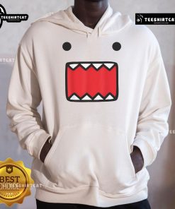 Cute Domo Kun face hoodie featuring a playful design, perfect for fans of the iconic character and cozy fashion.