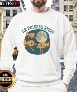 Alt Text: Cute fish design on the Le Poisson Steve sweatshirt, perfect for ocean lovers and stylish casual wear.
