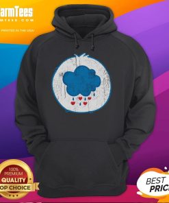 Cute grumpy bear retro hoodie featuring a playful bear design, perfect for cozy casual outfits.