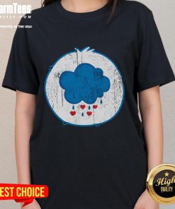 Cute grumpy bear retro ladies tee featuring a playful bear graphic on a stylish shirt for casual wear.