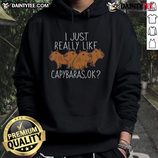 Alt Text: Cute capybara lover hoodie featuring an adorable capybara design, perfect for animal enthusiasts and cozy style.