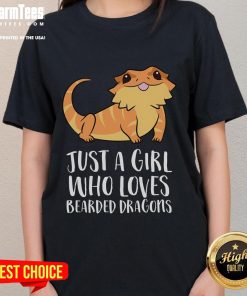 Cute girl wearing a tee featuring a bearded dragon, perfect for reptile lovers and lizard enthusiasts.