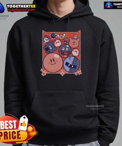 Adorable Cute Kirby Puffball Drop Hoodie featuring a vibrant design, perfect for fans of the beloved video game character.