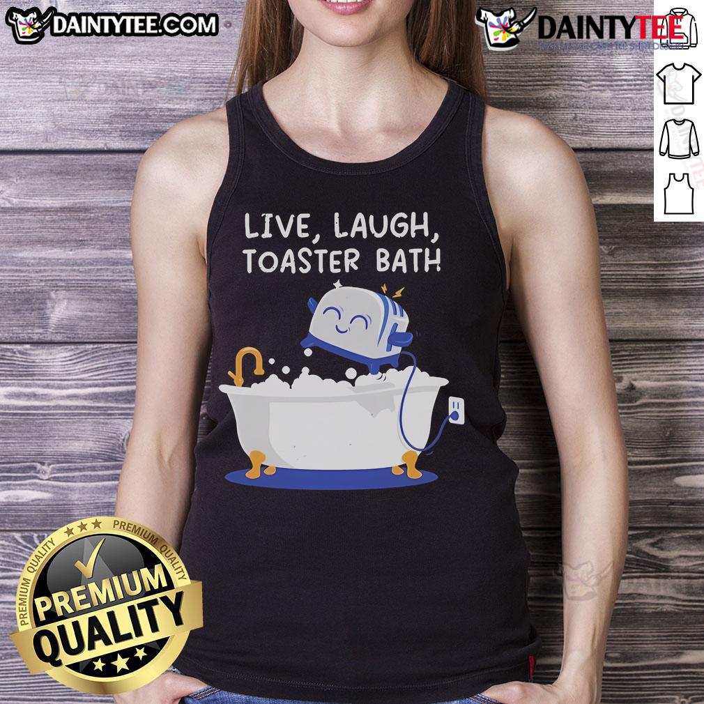 Cute Mandatoryfunday Live Laugh Toaster Bath Tank Top Cute Mandatory Fun Day Live Laugh Toaster Bath Tank Top featuring a playful toaster graphic and vibrant colors.