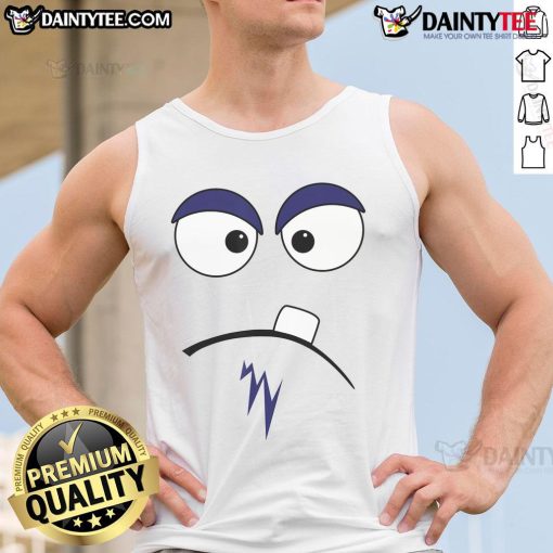 Adorable cute monster face Halloween costume tank top perfect for festive celebrations and costume parties.