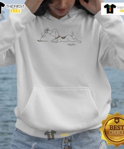 Adorable dog wearing a Cute OnlyNY hoodie, showcasing stylish pet fashion for a cozy look.