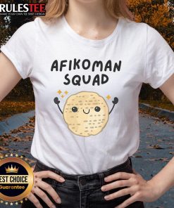 Cute Passover Afikoman Squad tee for ladies, perfect for celebrating Pesach with style and fun.