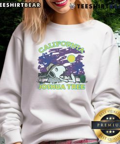 Cute Peanuts Snoopy X Joshua Tree National Park sweatshirt featuring vibrant designs inspired by the iconic park.