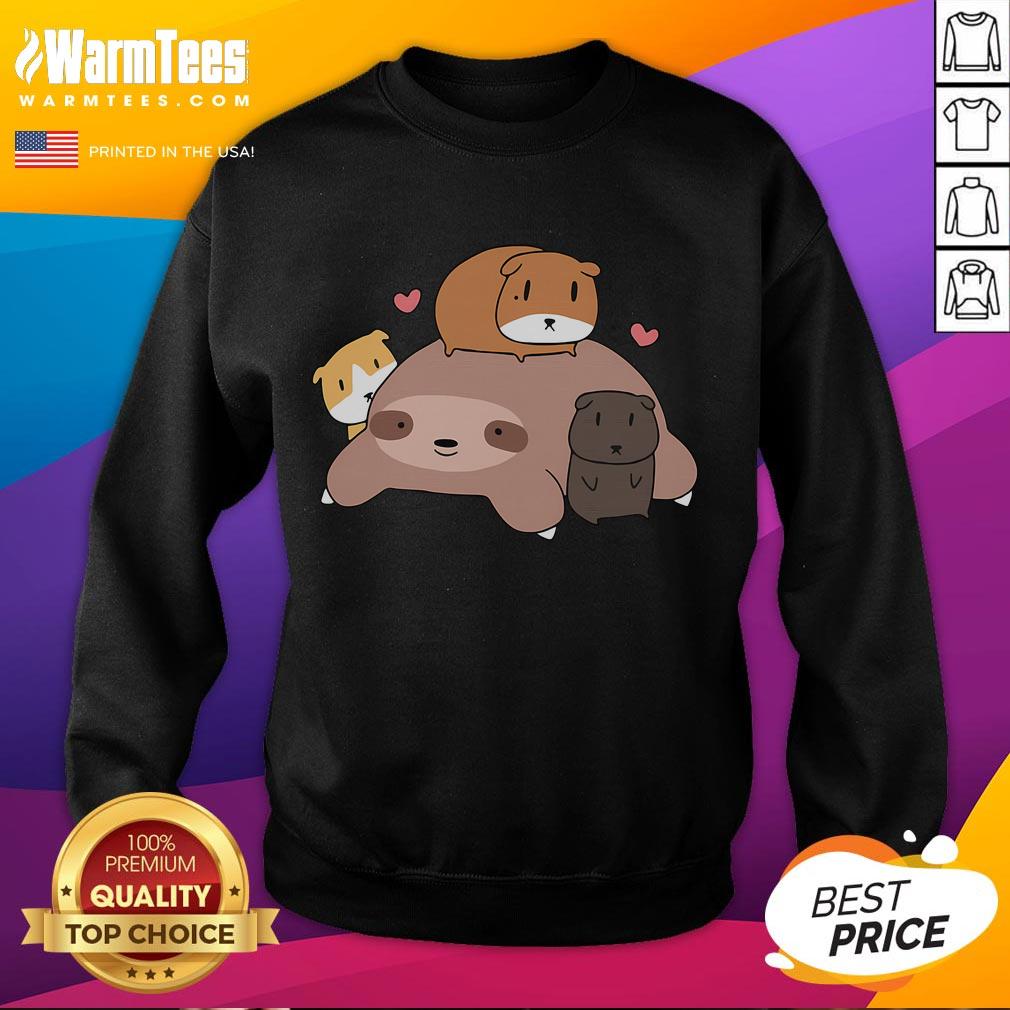 Cute Potato Guinea Pig Lover Sweatshirt Cozy sweatshirt featuring a cute potato and guinea pig design, perfect for guinea pig lovers and animal enthusiasts.