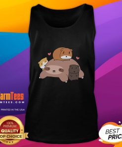 Adorable cute potato guinea pig lover tank top featuring a playful design perfect for pet enthusiasts.