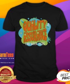 Retro Cute Quality Assurance Lab Scientist T-Shirt for Lab Week 2025, featuring a playful design celebrating science.