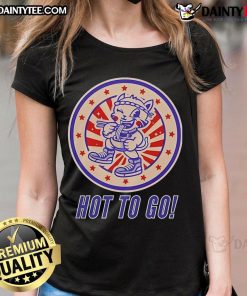 Adorable Cute Ramen Cat Hot To Go Ladies Tee featuring a playful cat design perfect for casual wear and ramen lovers.