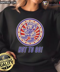 Alt Text: Cute Ramen Kat Hot To Go Sweatshirt featuring an adorable cat design with ramen noodles, perfect for cozy wear.