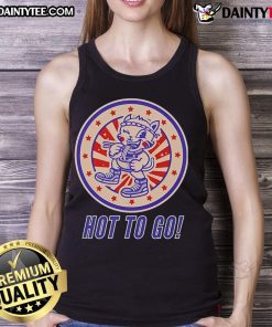 Alt Text: Cute Ramen Kat Hot To Go Tank Top featuring an adorable cat enjoying ramen, perfect for casual wear.