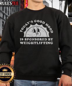 Alt Text: Cute retro vintage weightlifting sweatshirt featuring a stylish design perfect for fitness enthusiasts and weightlifters.